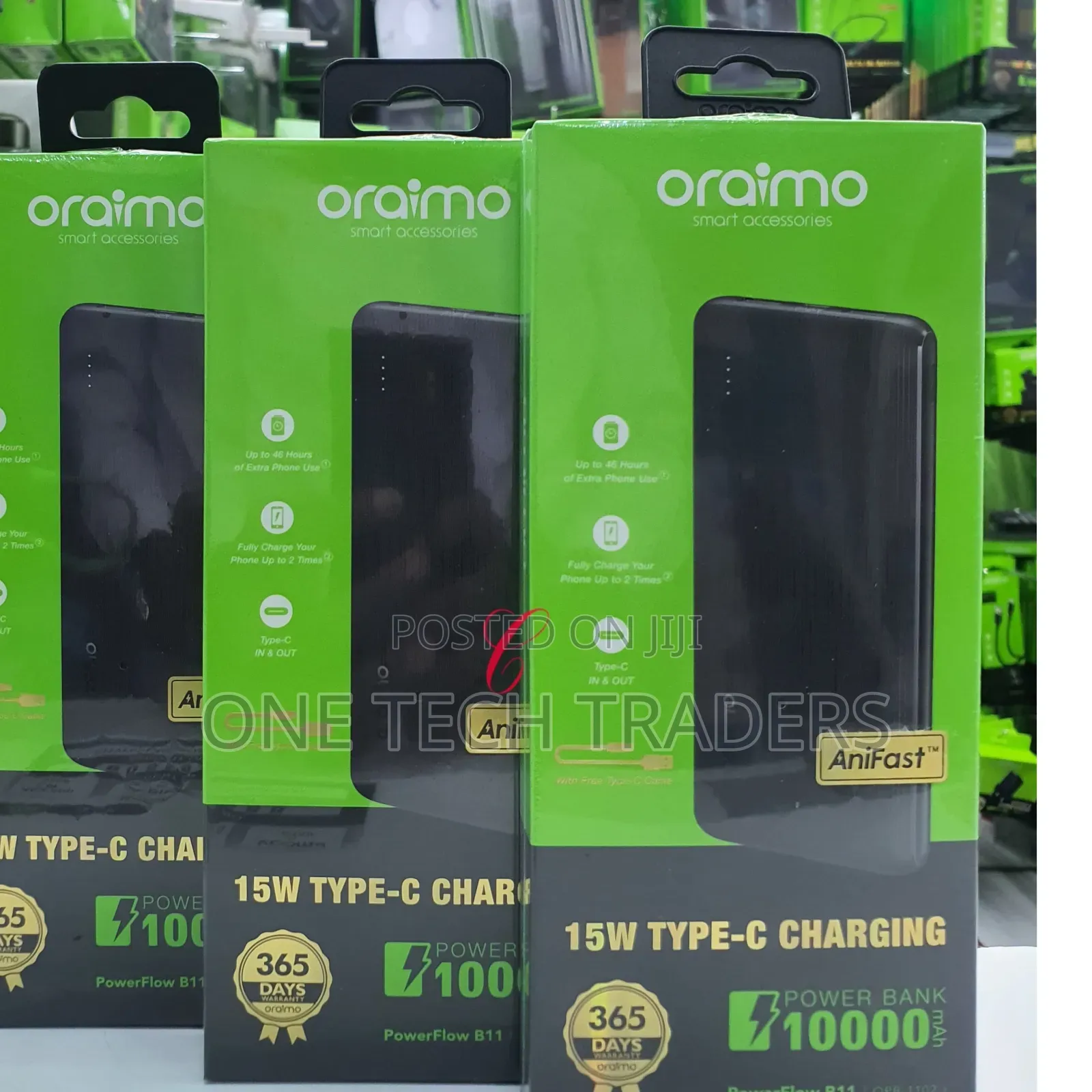 Power Bank,Oraimo PowerFlow B11 OPB-1102 *15W 10000mAh*