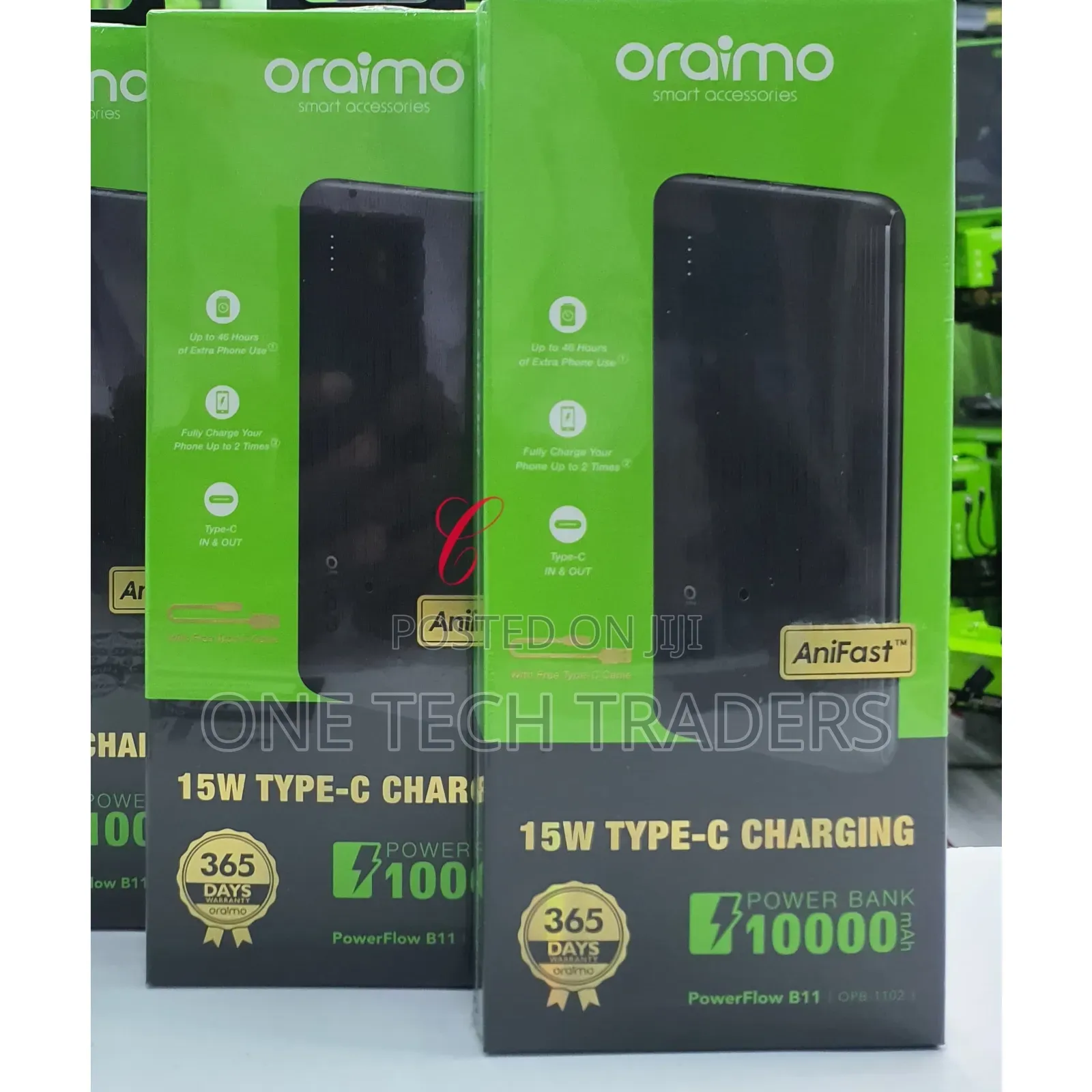 Power Bank,Oraimo PowerFlow B11 OPB-1102 *15W 10000mAh*