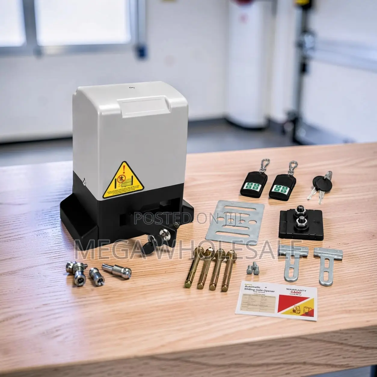 Reliable Remote Control Automatic Sliding Gate Opener Complete Kit