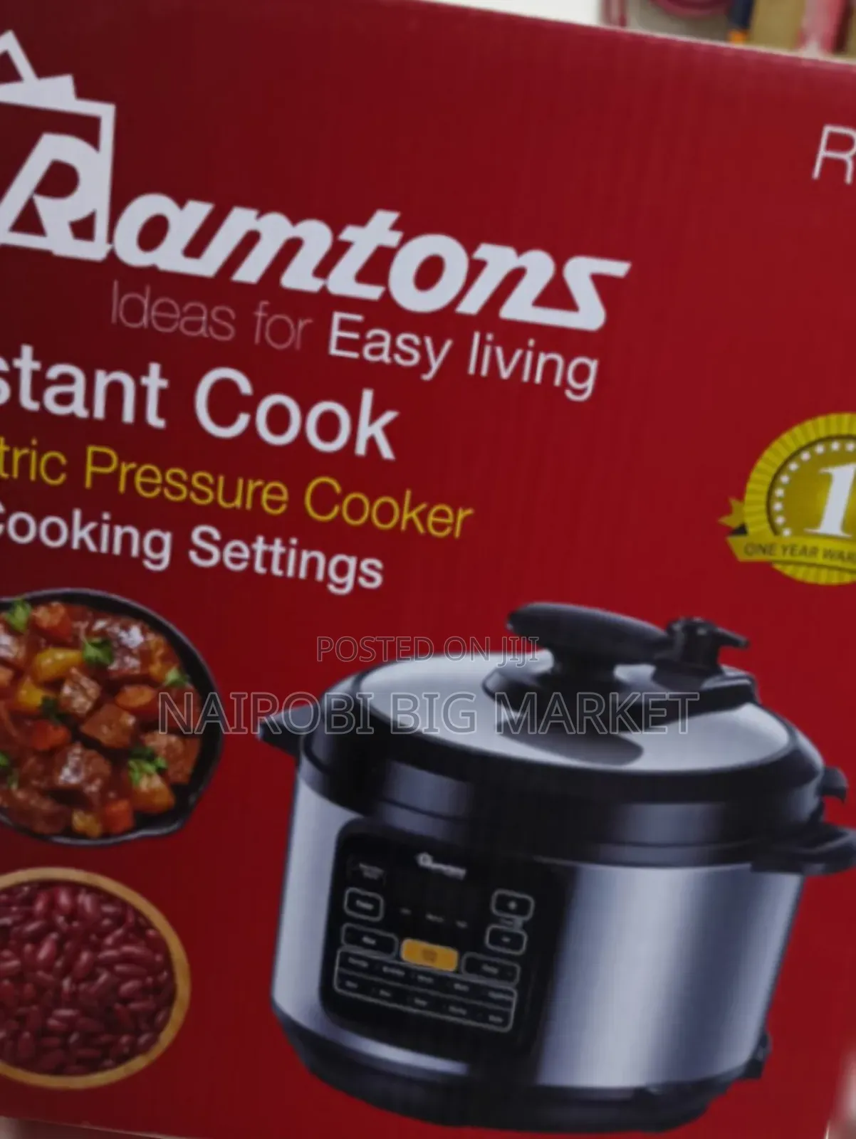 Ramtons 6l Electric Pressure Cooker