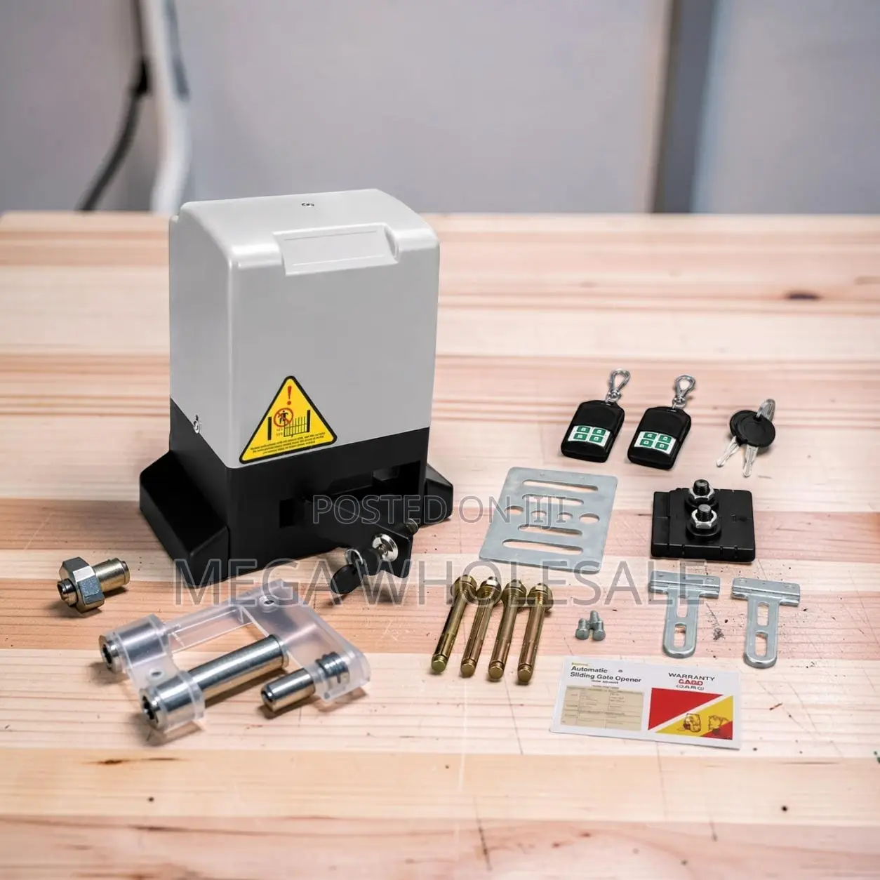 Weather Resistant Automatic Sliding Gate Opener Complete Kit