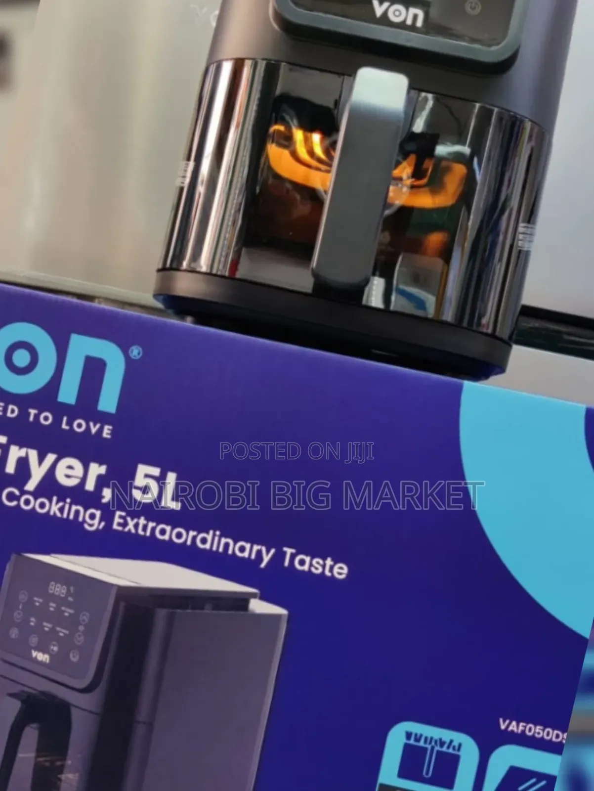 Von Digital Slim Design 5l Air Fryer