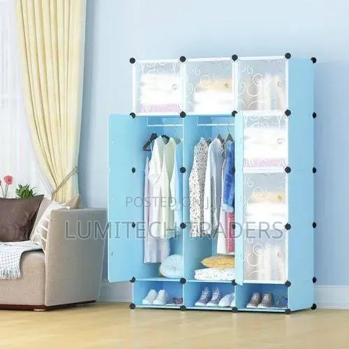 3 Collumn Plastic Wardrobe