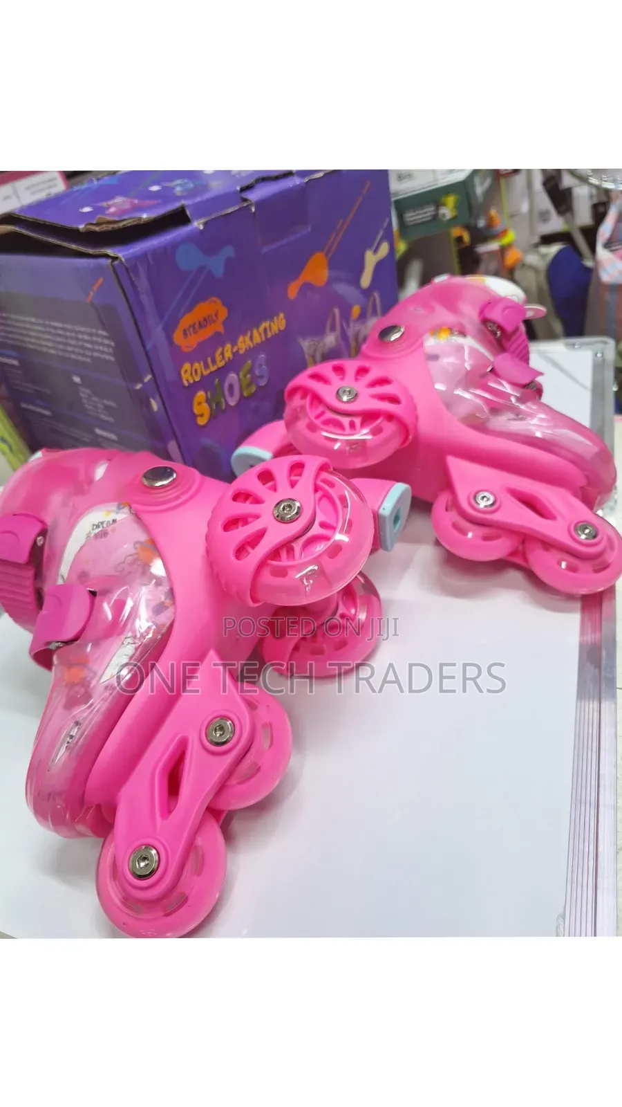 Skating Shoes Feature a Multi-Wheel Layout - Adjustment Roller