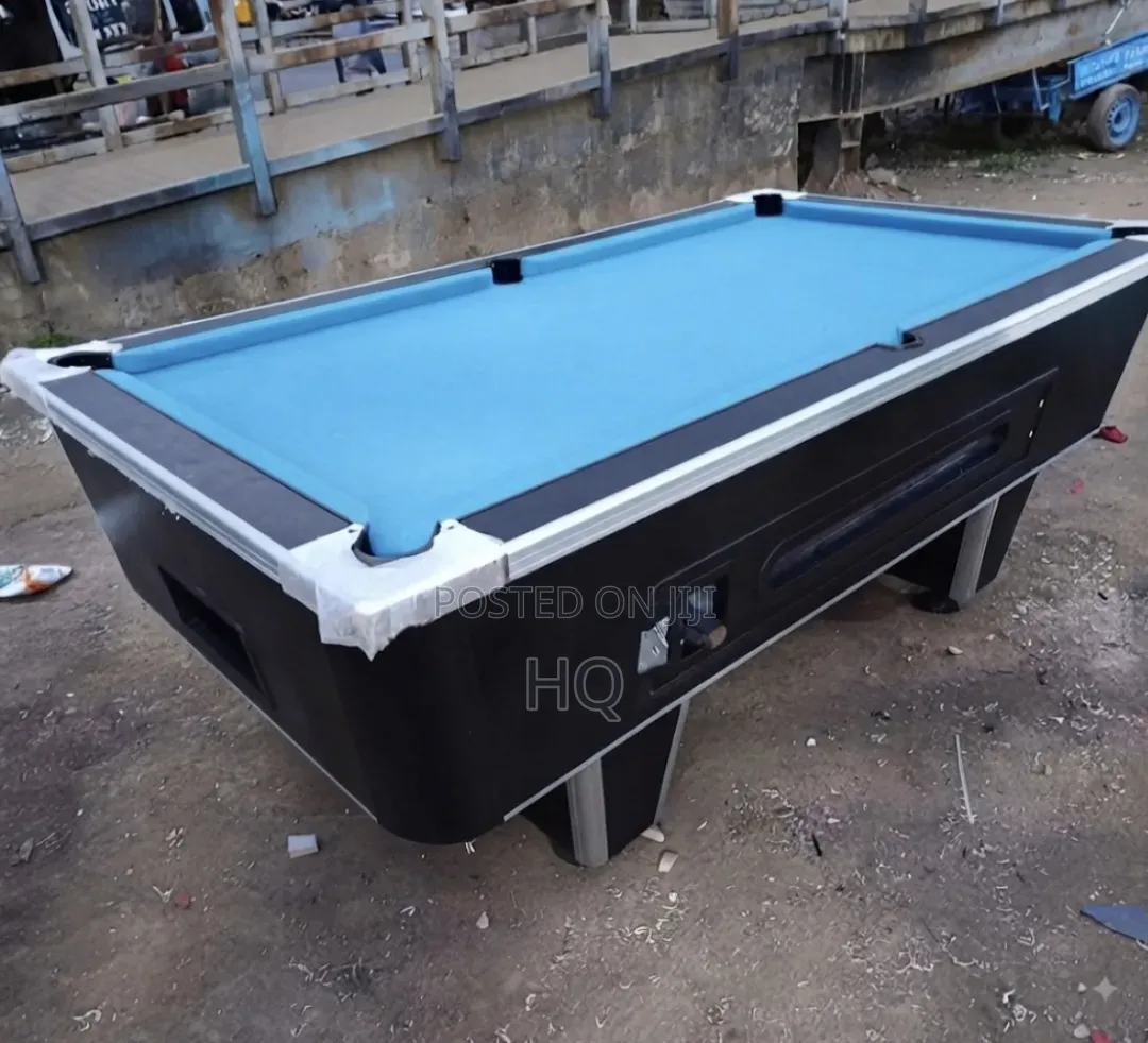 Have a Pool Table With Clean Slate Marble Top