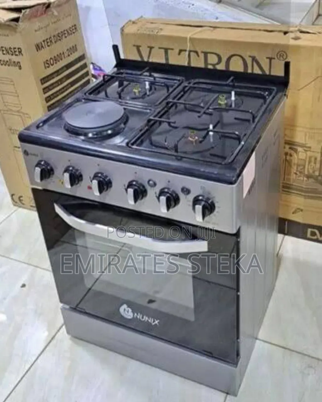 Nunix 60×60 3+1 Free Standing Cooker With Electric Oven