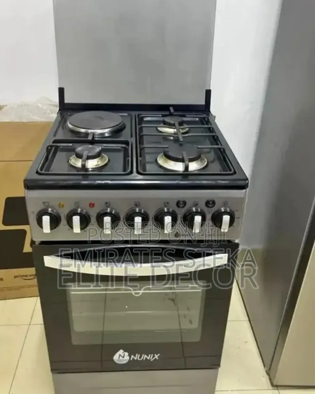 Nunix New Model 50*55 Standing Cooker 3+1 With Gas Oven.