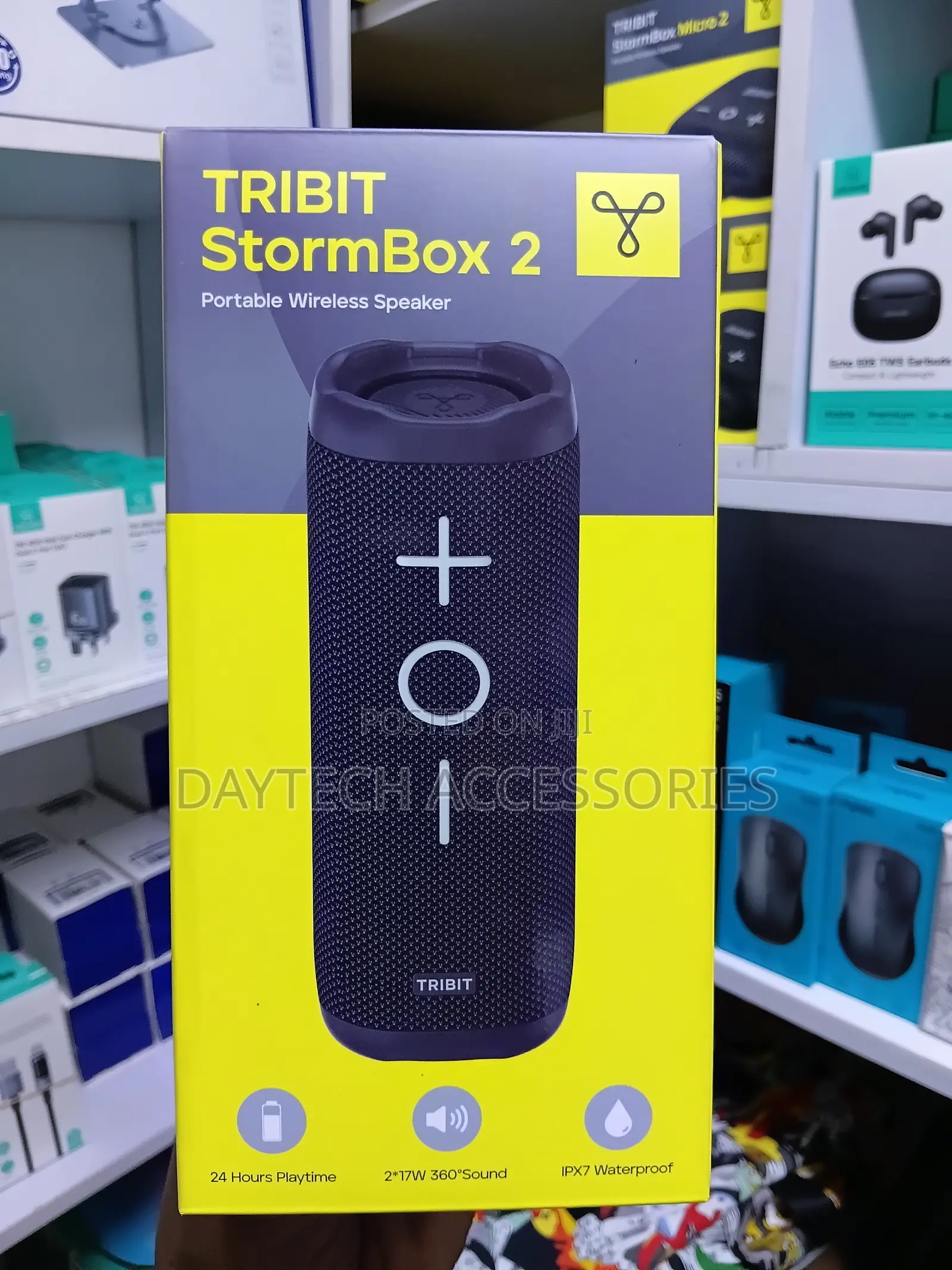 Tribit StormBox 2 34-Watt Wireless Bluetooth Speaker - Black