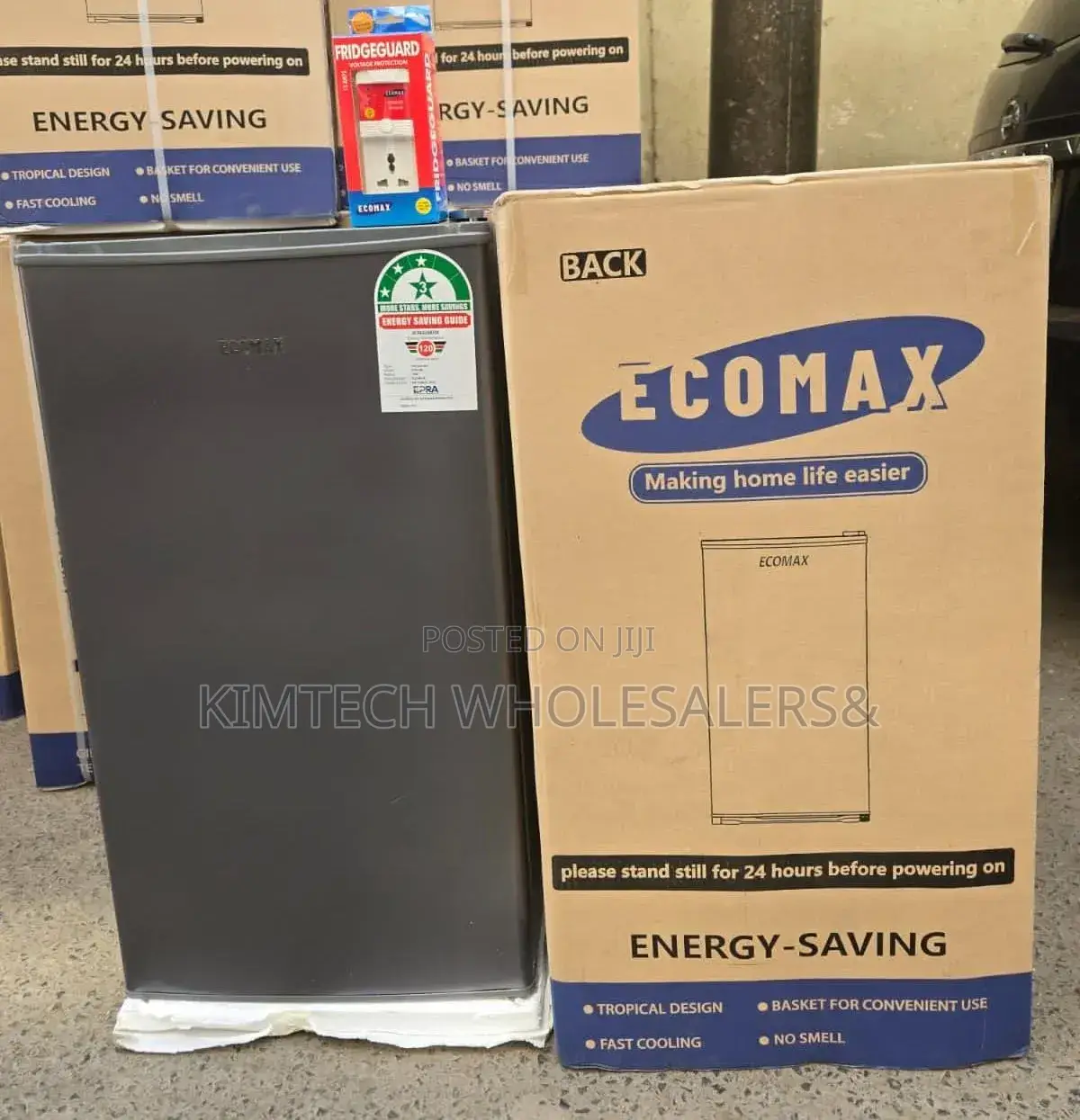 Ecomax 90 Litres Dark Silver Single Door Refrigerator With Free Guard