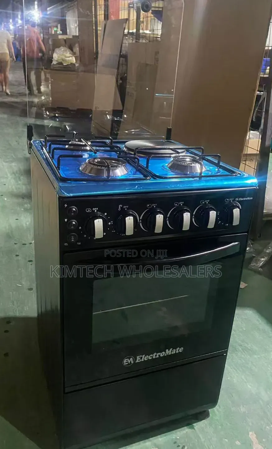 ELECTROMATE 3+1 Standing Cooker/ Burner With Electric Oven
