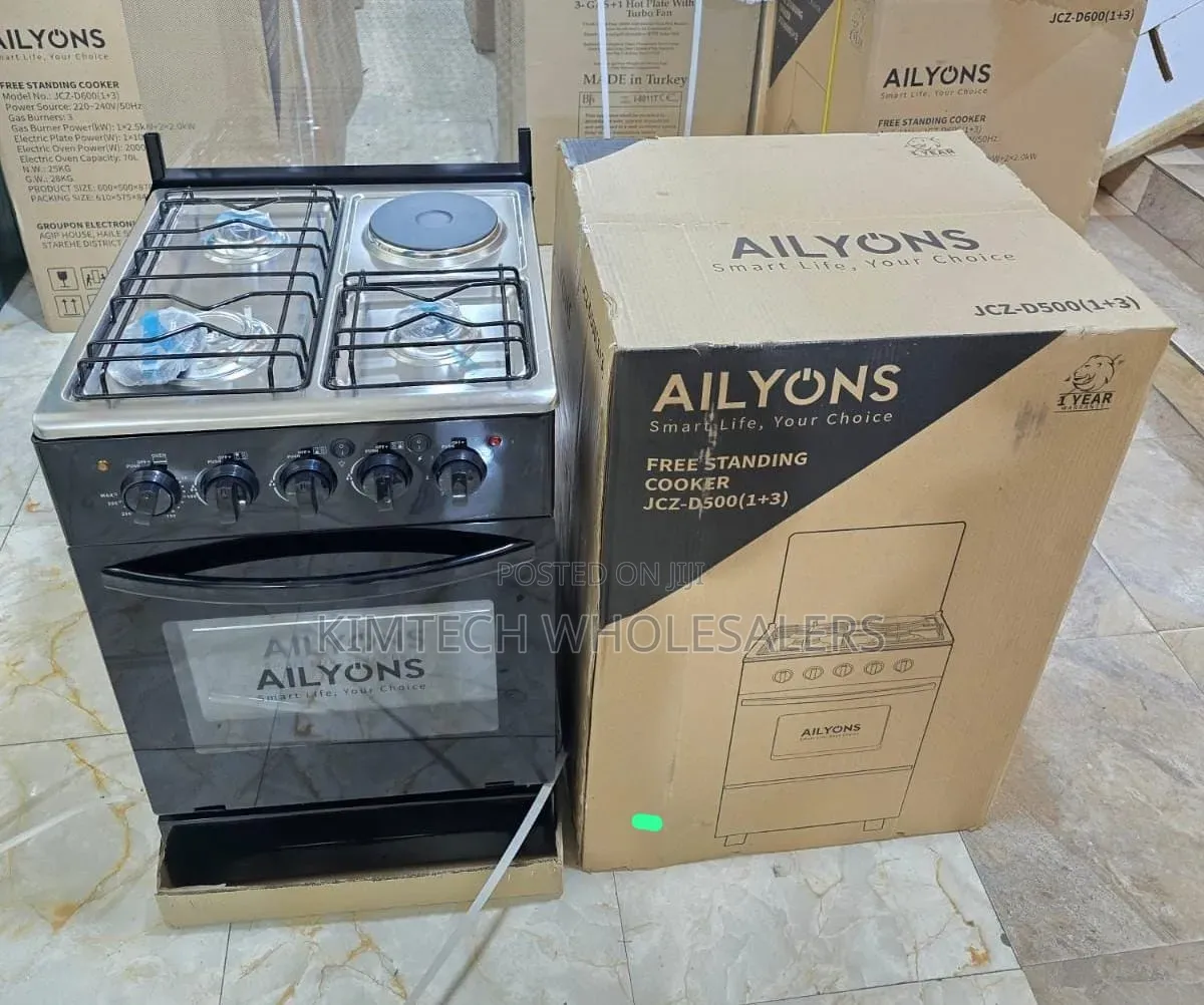 Ailyons 3+1 Free Standing Cooker 50×55 With Electric Oven