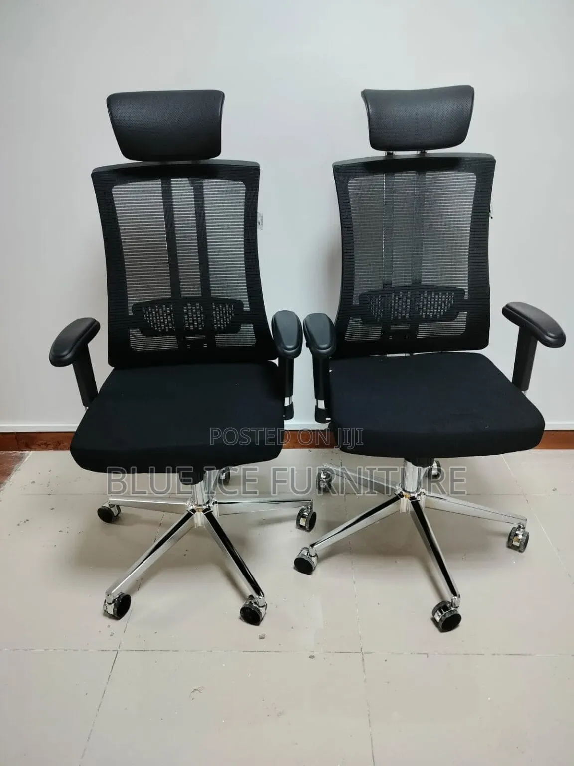 Executive Mesh Office Chair With Headrest | Comfortable Work Chair
