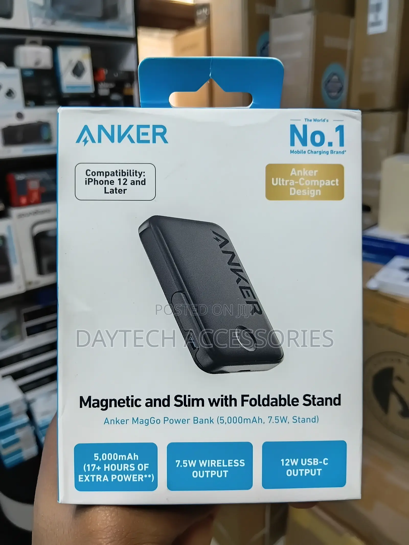 Anker 322 MagGo 5,000mAh Power Bank Magnetic Wireless Portable Charger