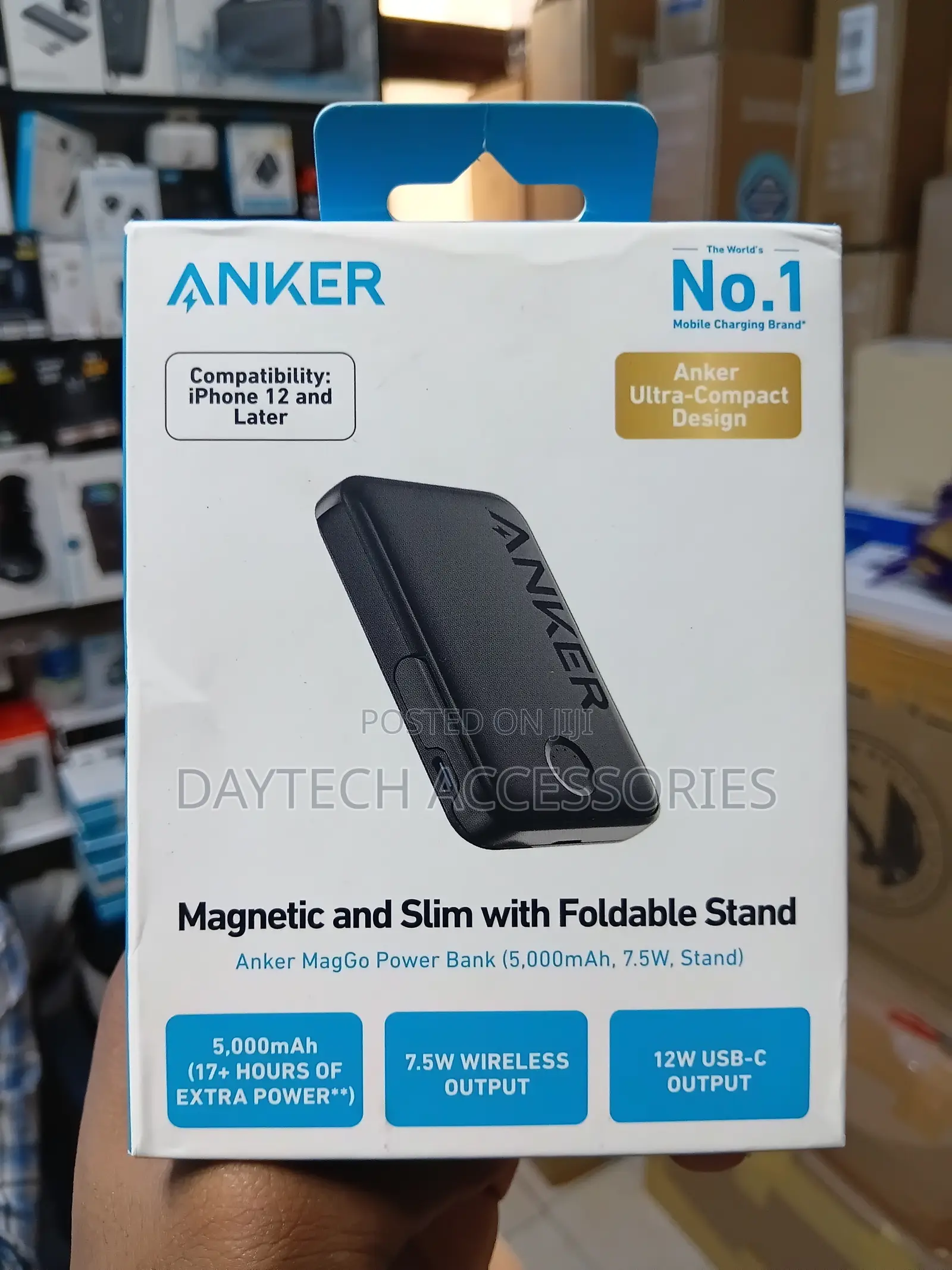 Anker 322 MagGo 5,000mAh Power Bank Magnetic Wireless Portable Charger