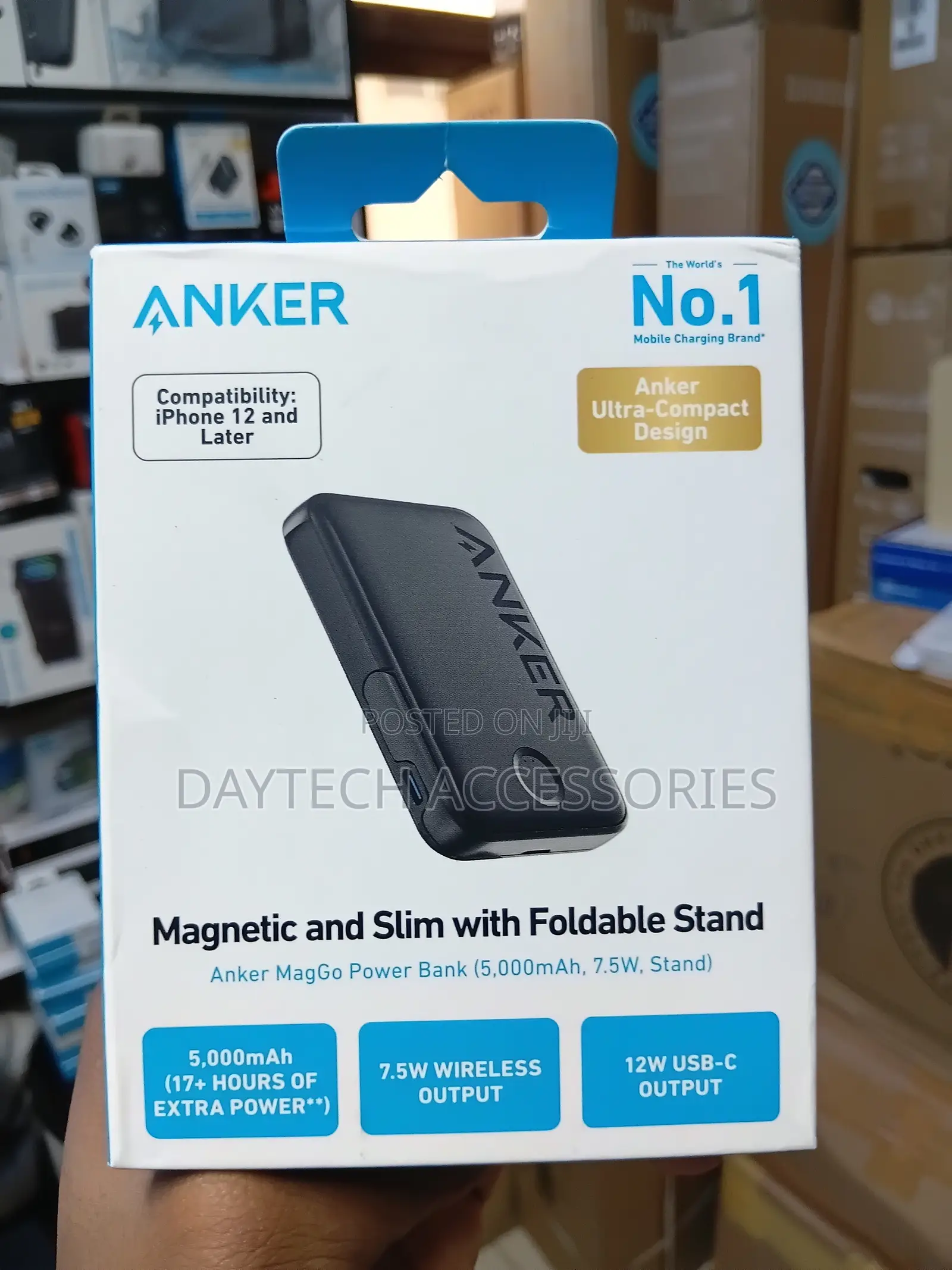 Anker 322 MagGo 5,000mAh Power Bank Magnetic Wireless Portable Charger