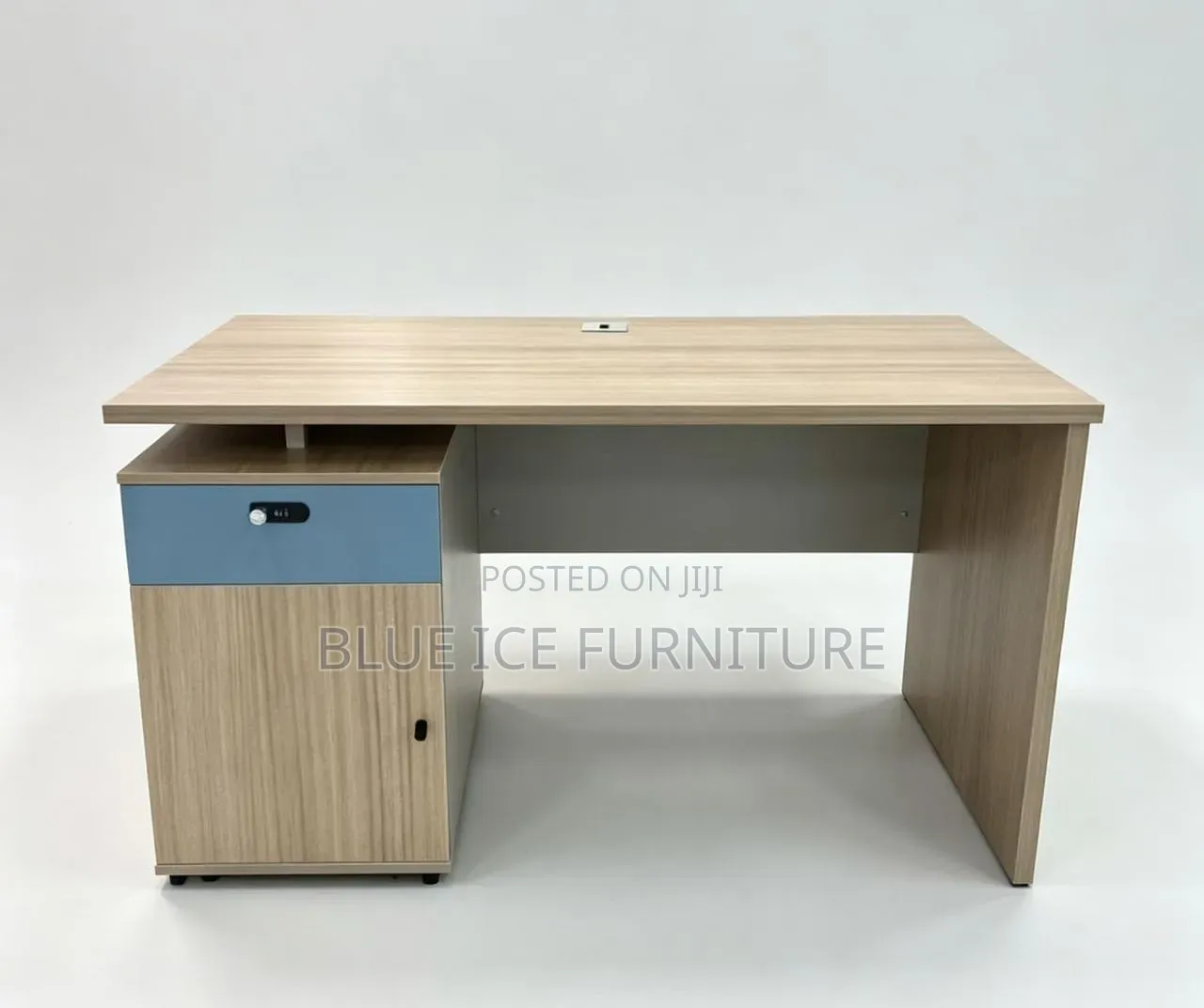 Wooden Office Desk With Lockable Storage