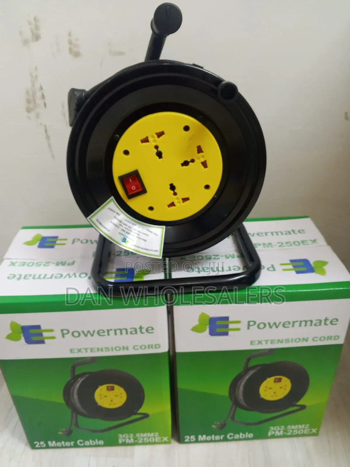 Powermate 25M 2.5mm Extension Cable Reel With Safety Switch