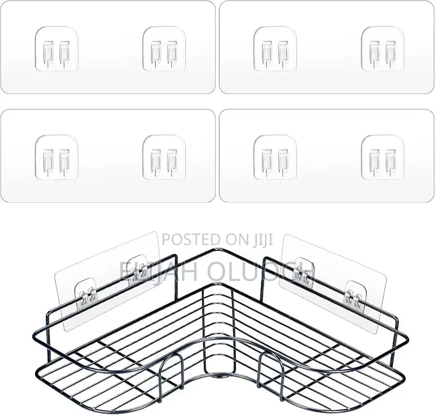 Single Clear Self Adhesive Hooks / Shelf Stickers