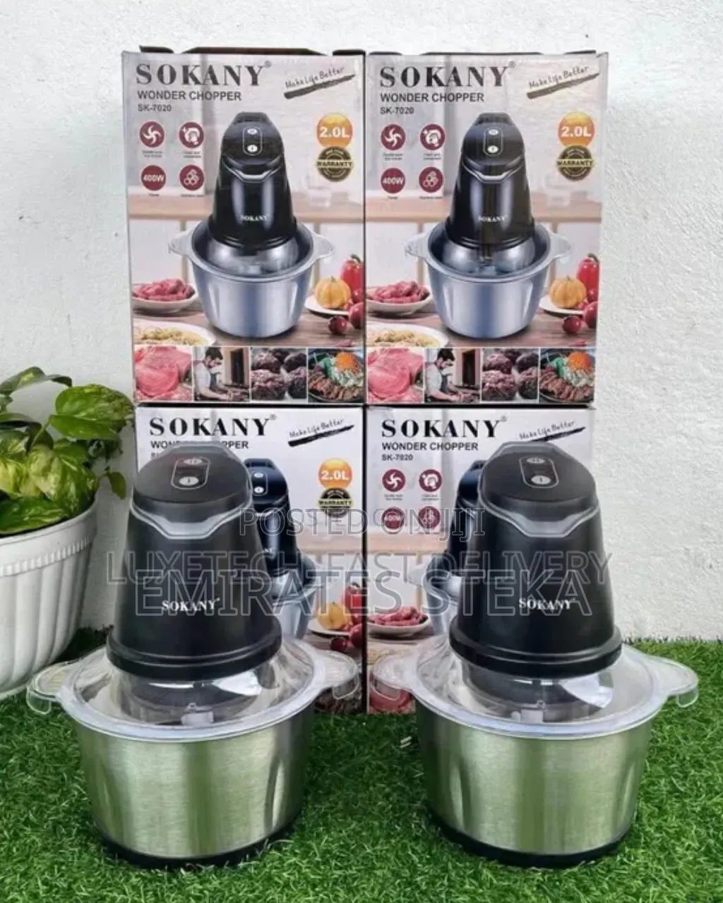 Sokany Original High Quality Mini Wonder Food Chopper(2ltrs)