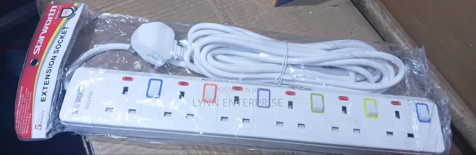Starworth 6 Way 3 Meters Extension With Surge
