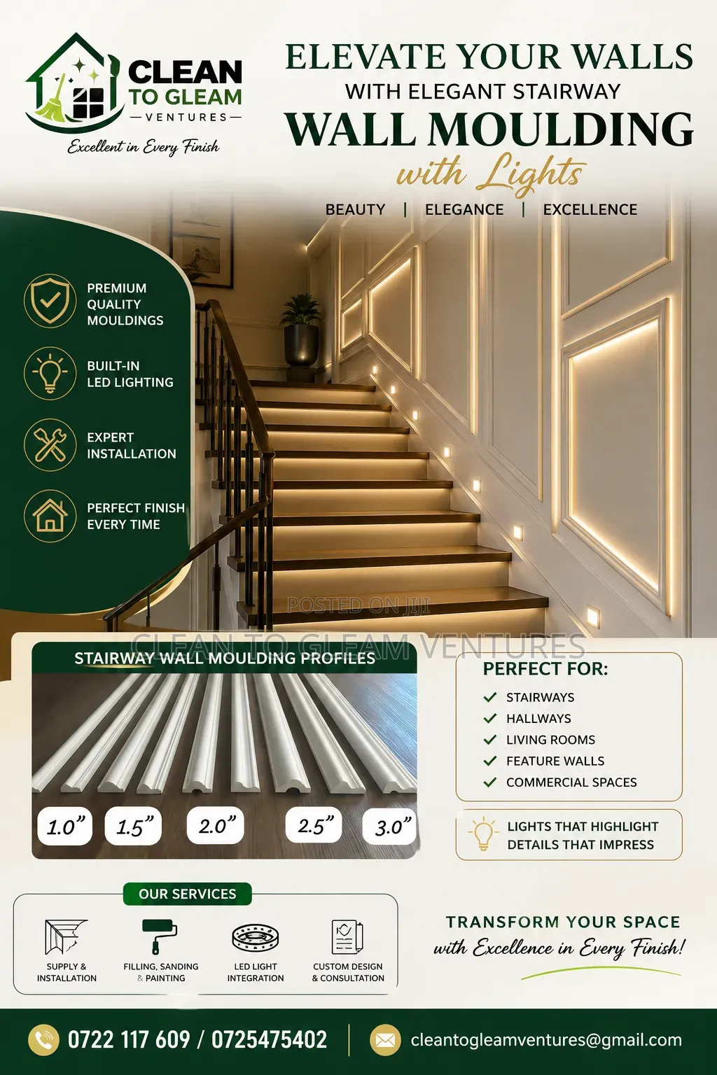 Supply of Wall to Wall Decorative Moulding French Moulding Weinscotin