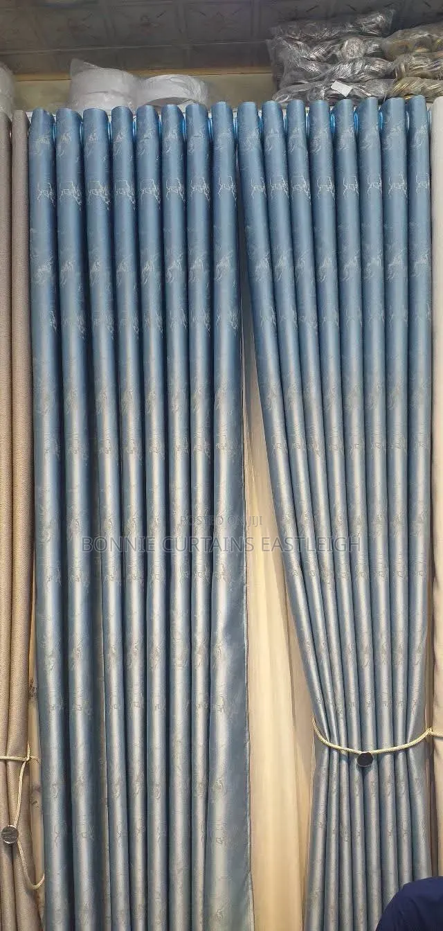 Black Modern Elegant Curtains for Dining Rooms and Guests Rooms