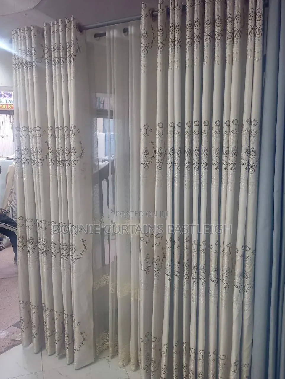Cream Curtains for Living Rooms With Hooks