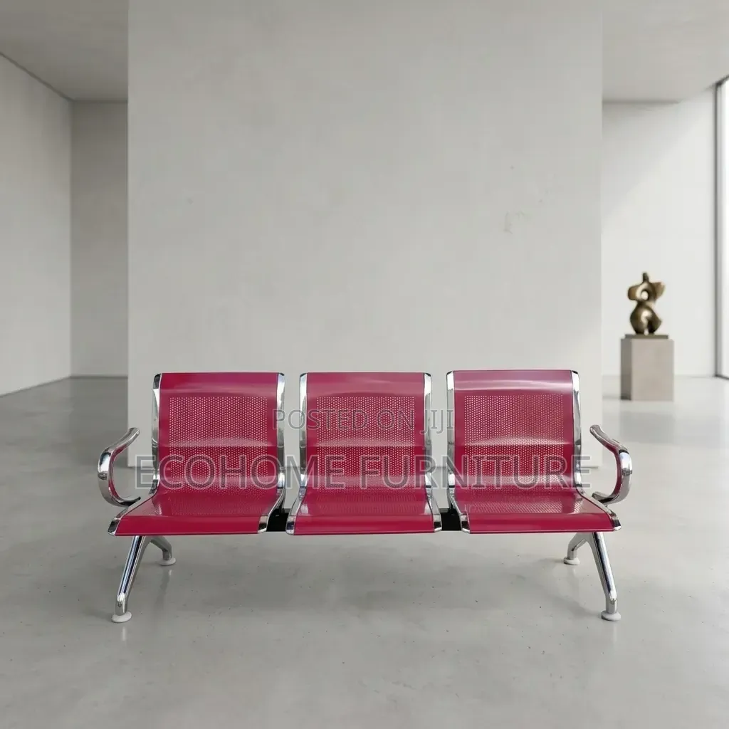 Waiting Bench 3 Seater Airport Reception Visitor Chair