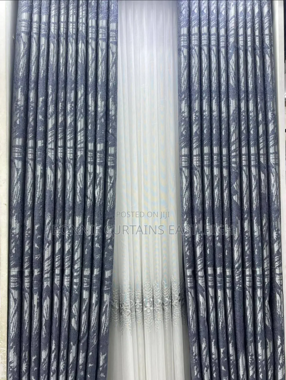 Black and Gold Modern Curtains for Airbnb