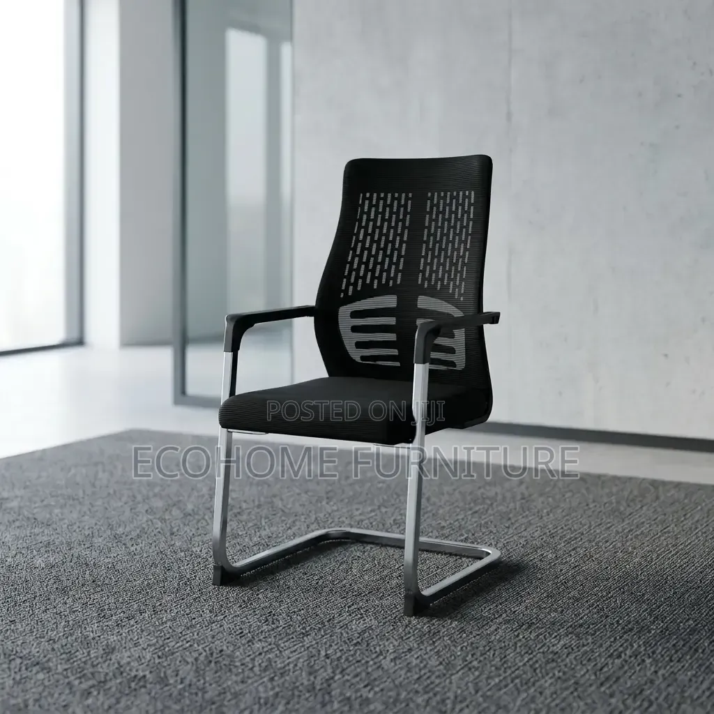 Visitor Chair Mesh Office Conference Chair Chrome Frame