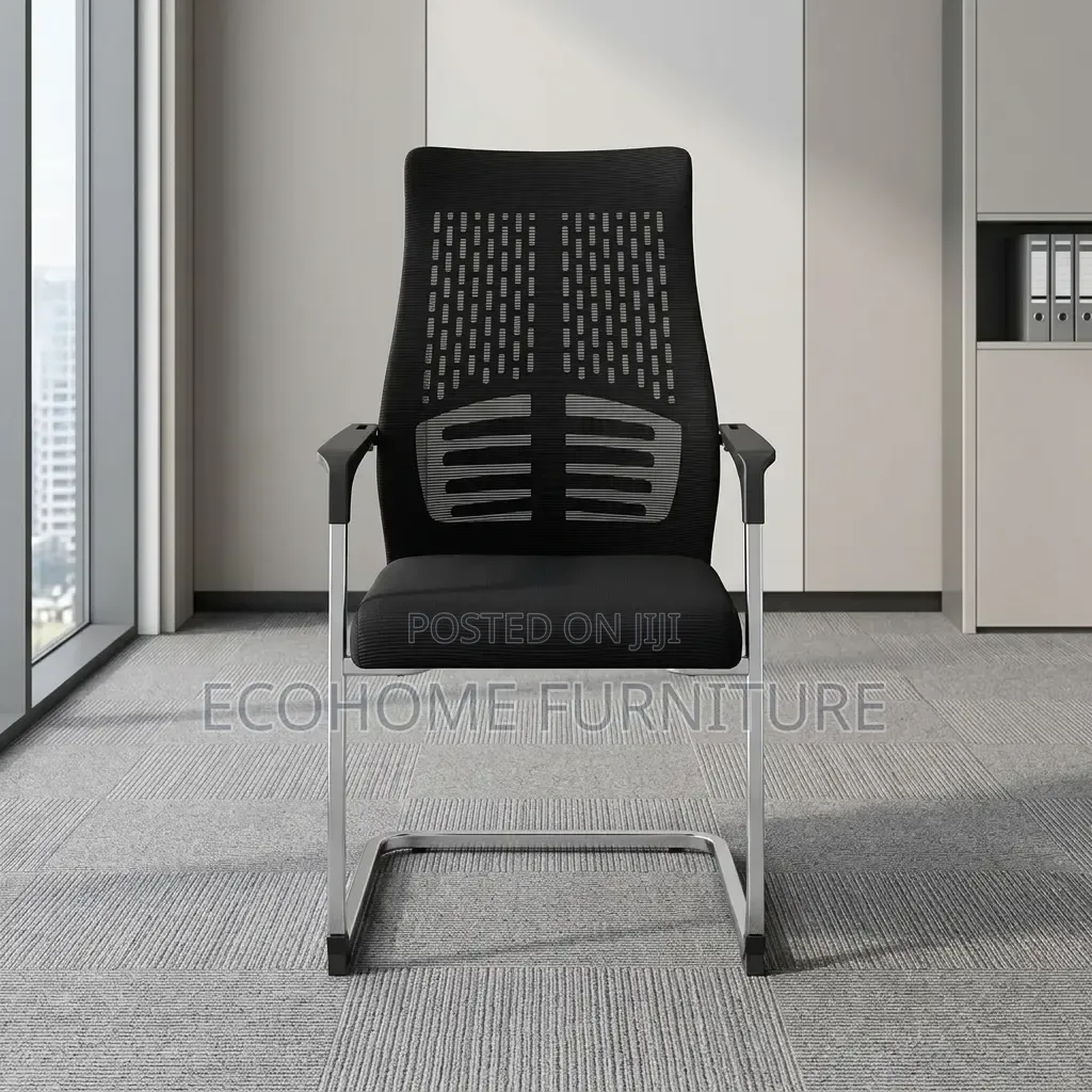 Visitor Chair Mesh Office Conference Chair Chrome Frame