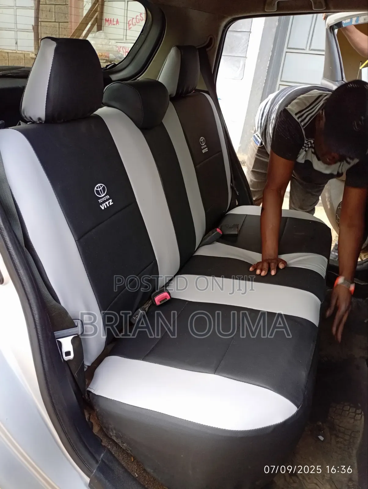 Custom Made Toyota Vitz Seat Covers – KSh 7,999