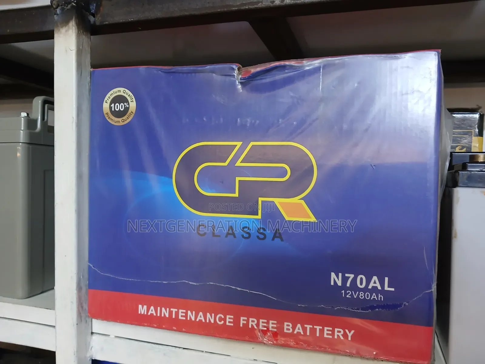 Chloride Car Battery 12v N70ah