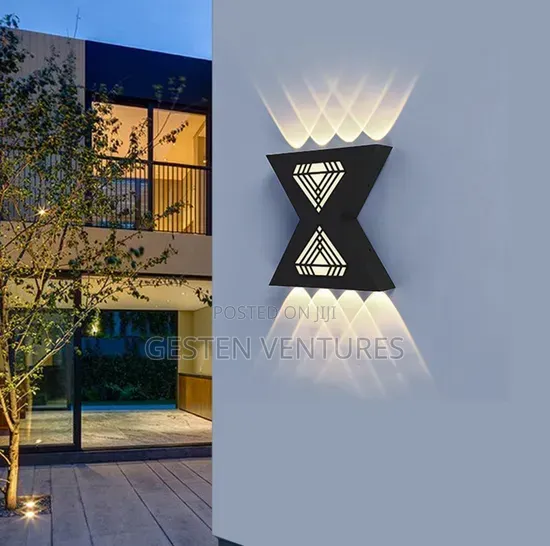 Vintage Modern Geometric Hourglass-Shaped LED Wall Brackets Kj5