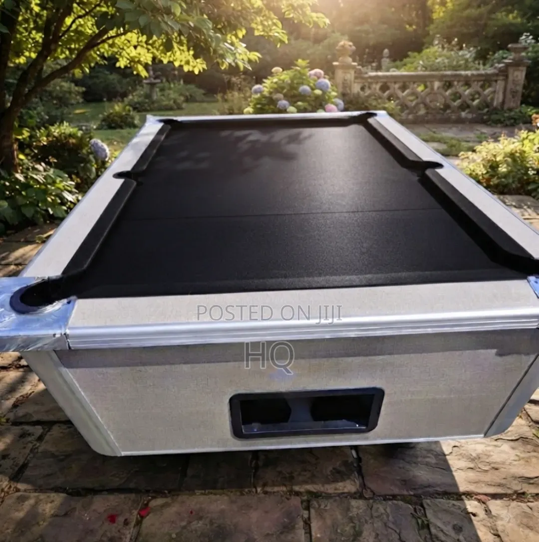 Pool Table With Marble Slate Black Carpet Cloth Bonafide
