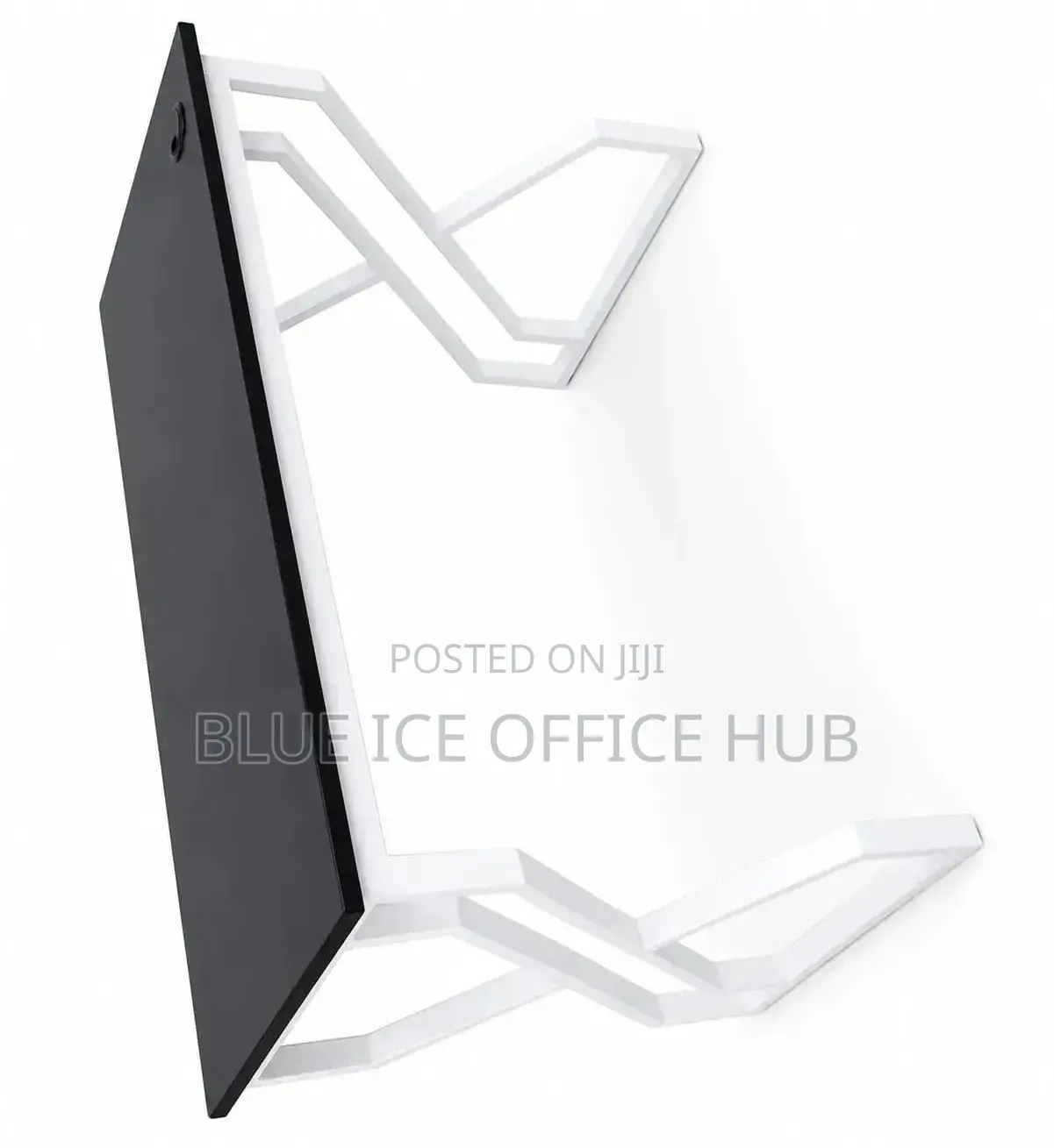 Modern Black White Office Desk With Cable Management