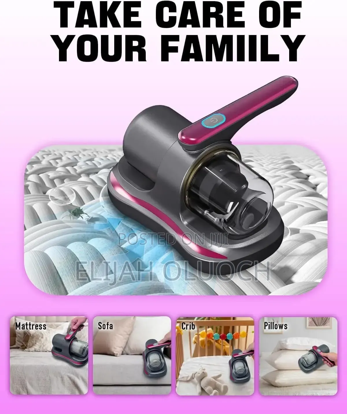 Rechargable Vacuum Cleaner Dust Suction Mite Remover