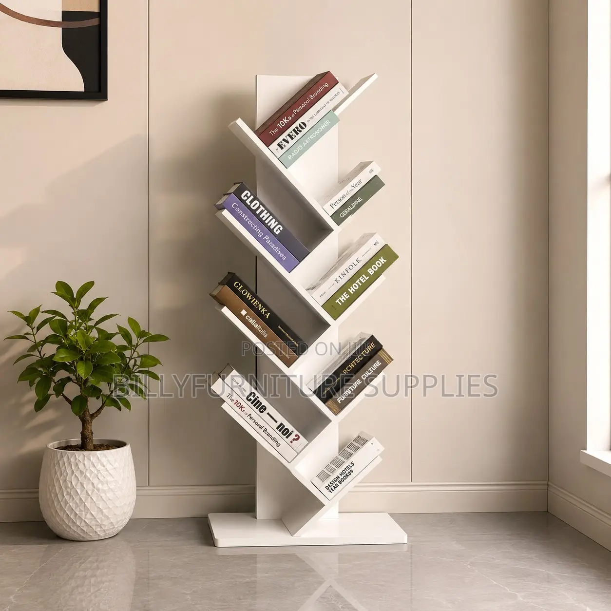 Space-Saving Bookcase Display Shelf
