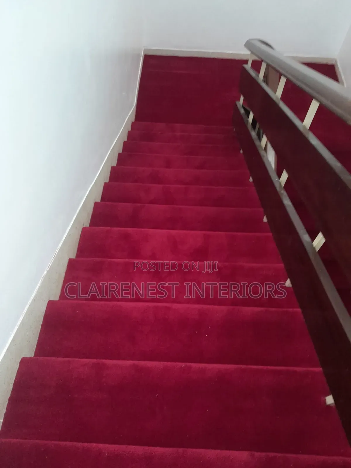 Fluffy Smooth Red Presidential Wall to Wall Carpets