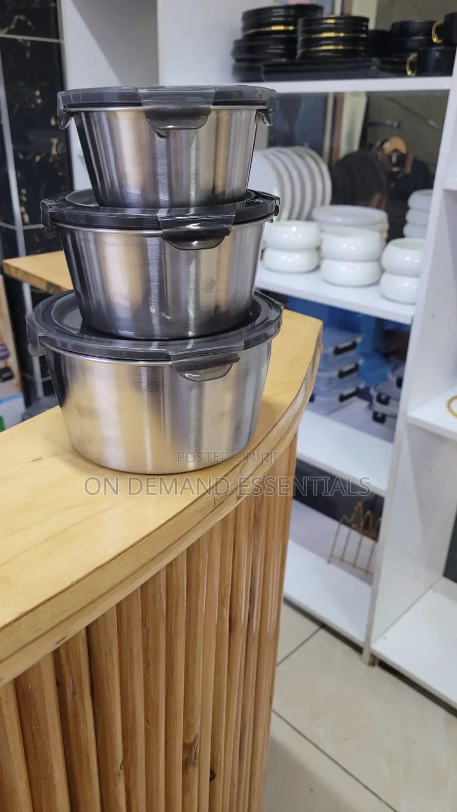 3 PCS Stainless Steel Lunch Box SetLeakproof