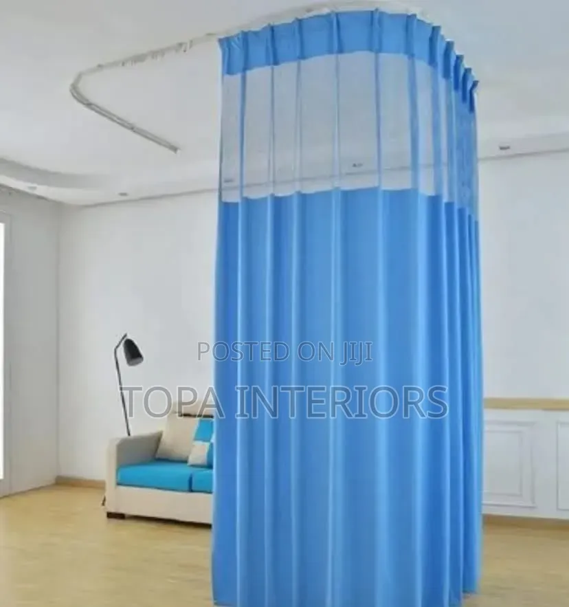 Ceiling Hospital Curtains on Curtain Rails
