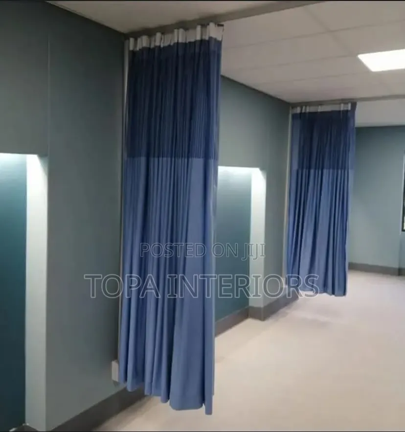 Ceiling Hospital Curtains on Curtain Rails