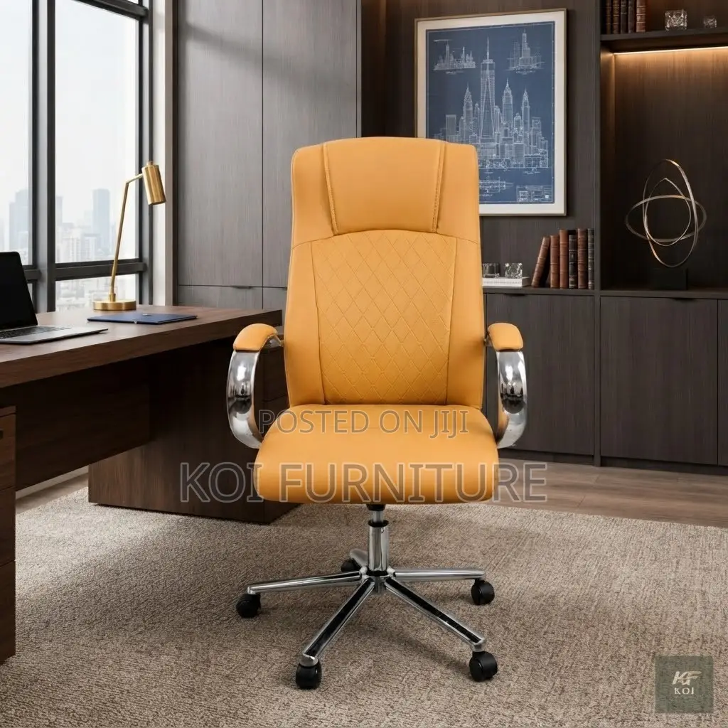 Office Chairs; Executive CEO Office High Back Leather Chairs
