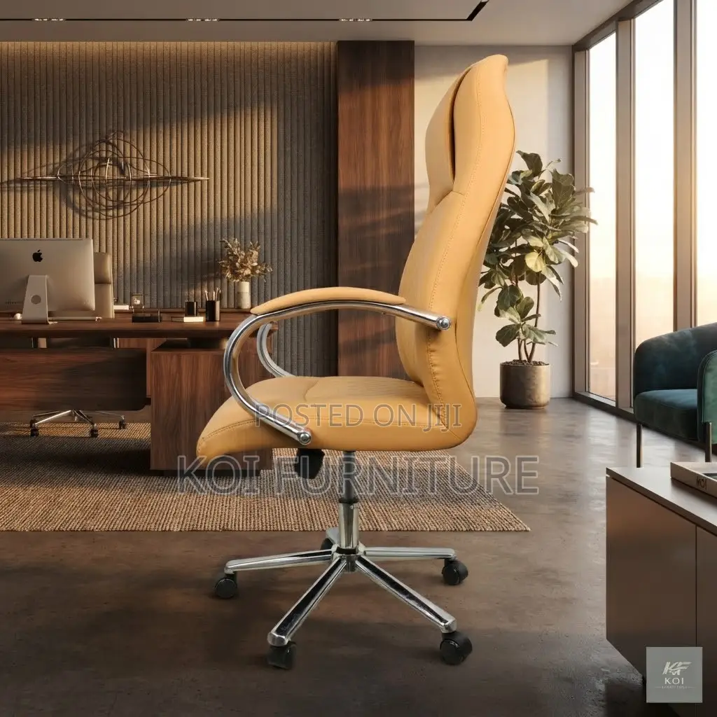 Office Chairs; Executive CEO Office High Back Leather Chairs