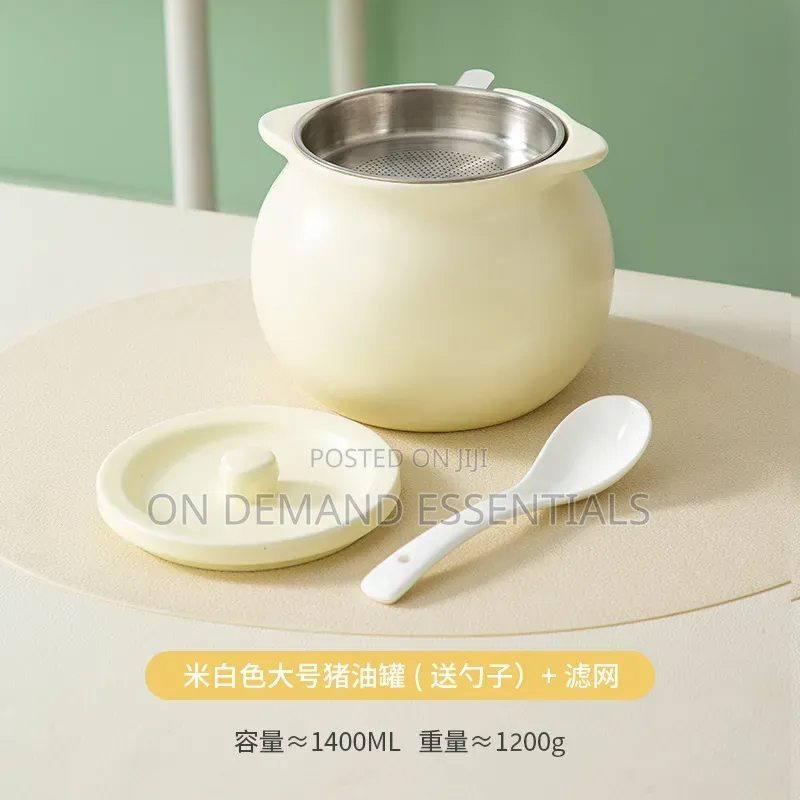Ceramic Oil Filter Jar
