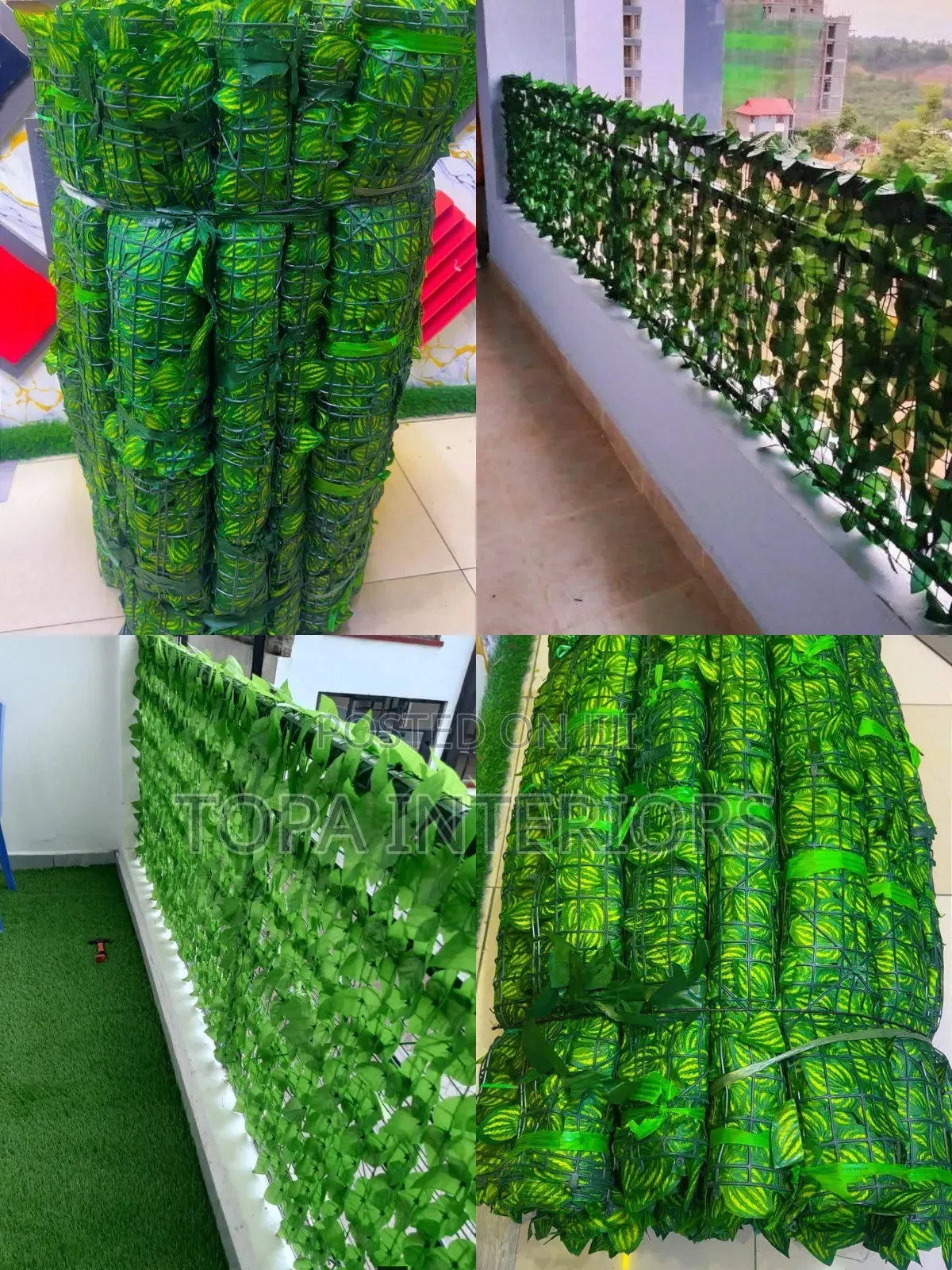 BALCONY Gate Green Flower Plants Artificial Privacy Per Square Metre