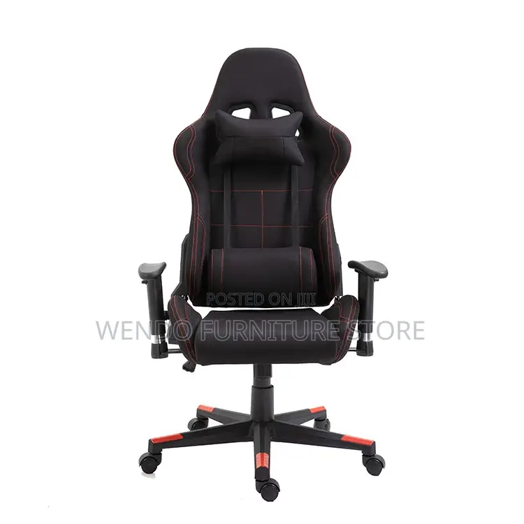Office Chairs; Leather High Back Gaming Seat With Pillow Headrest