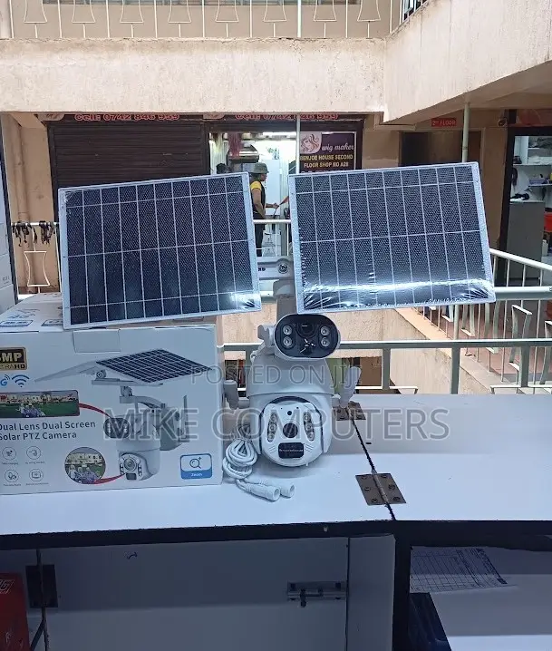 6mp Full Hd Ubox Solar 4g Powered CCTV Outdoor Camera With Dual