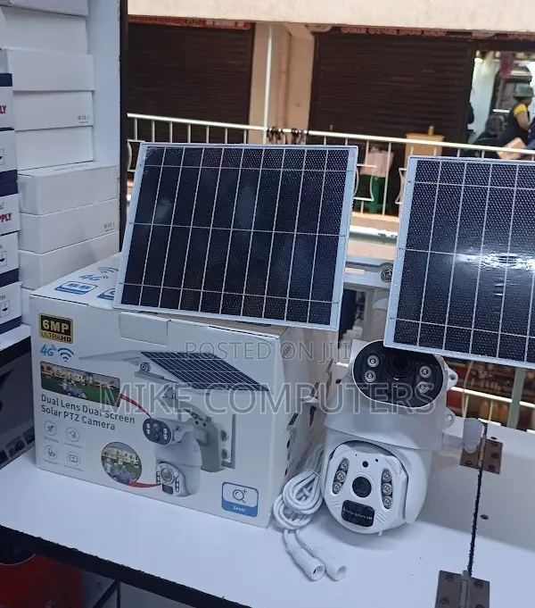 4g Dual Lens 6mp Outdoor Solar Camera – Smart PTZ CCTV With Ubox