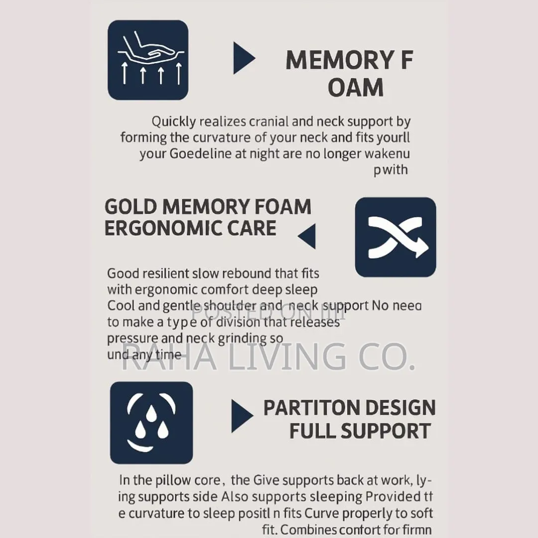 Deep Sleep Memory Foam Pillow | Ergonomic Sleeping Pillow